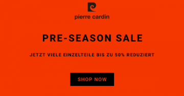 Pre-Season Sale bei Pierre Cardin